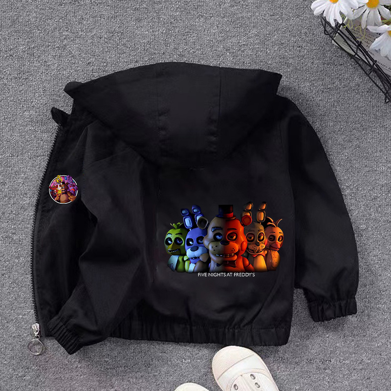 Running Gear For Kids - Fnafs Hooded Jacket Boys Girls Five