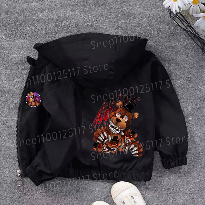 Fnafs Hooded Jacket Boys Girls - огляд і ціна Running Gear For Kids