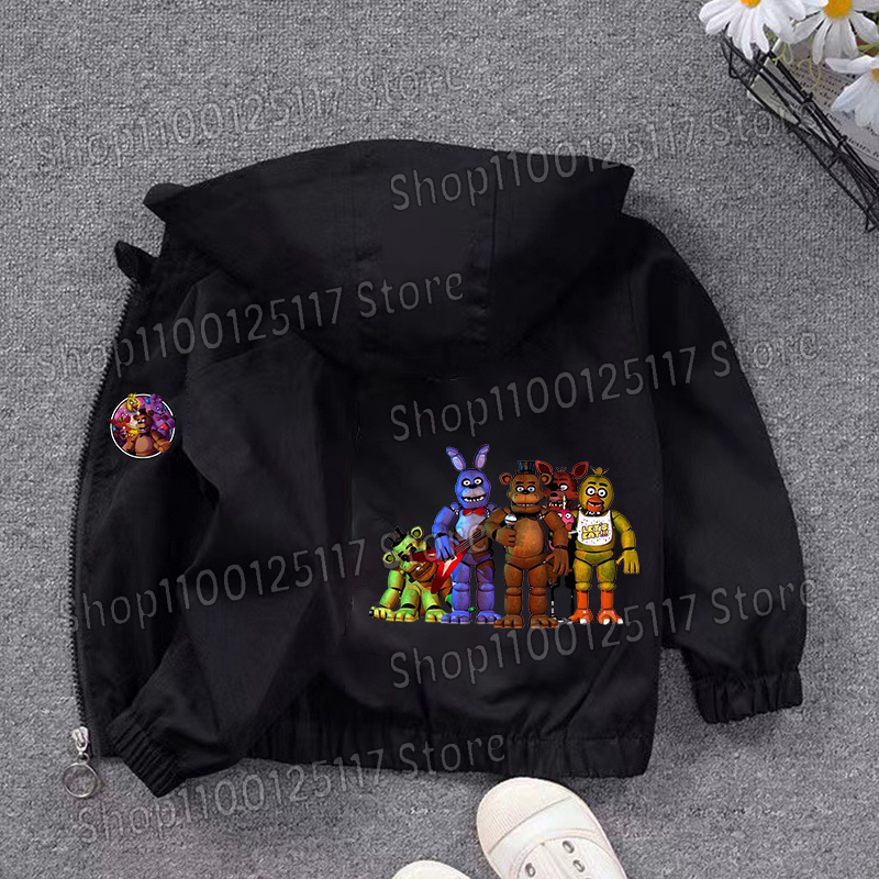 Fnafs Hooded Jacket Boys Girls - огляд і ціна Running Gear For Kids