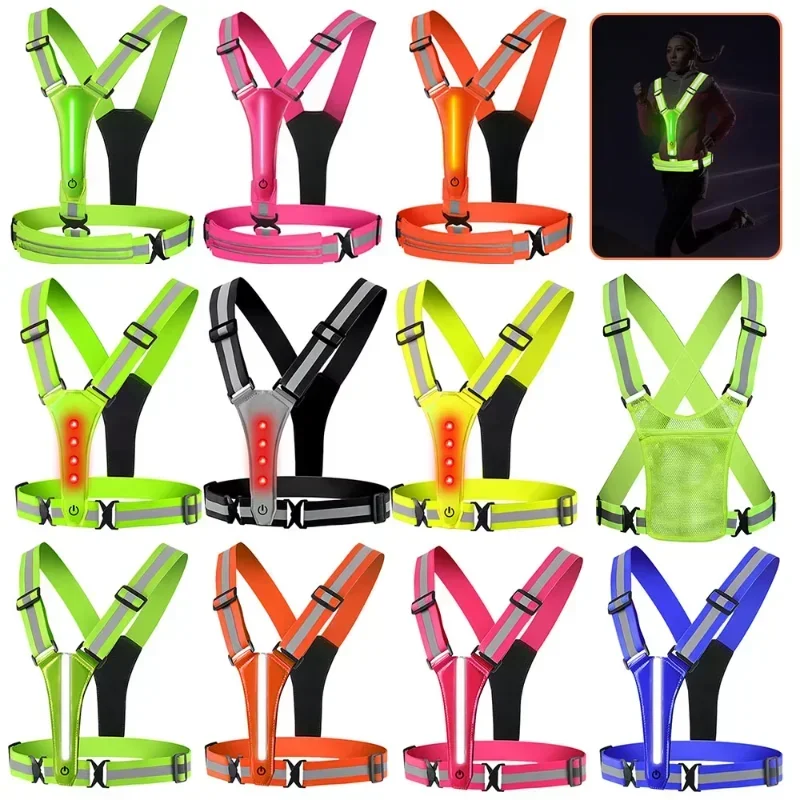 LED Reflective Vest Running Ge - огляд і ціна Running Gear Night