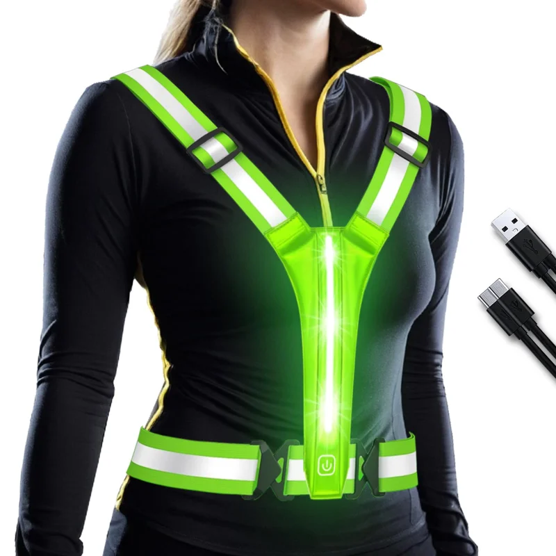 LED Reflective Vest Running Ge - огляд і ціна Running Gear Night