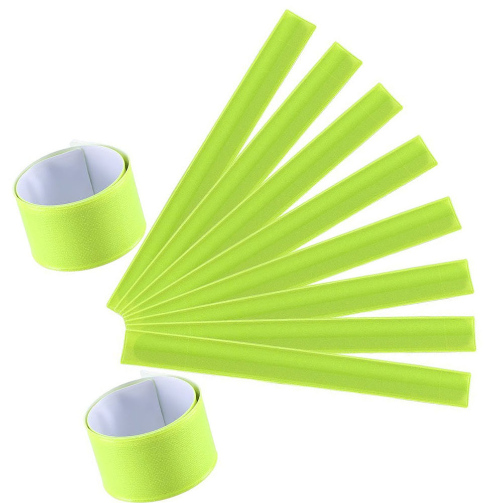 10Pcs Reflective Slap Wrist Ba - огляд і ціна Running Gear In The Dark