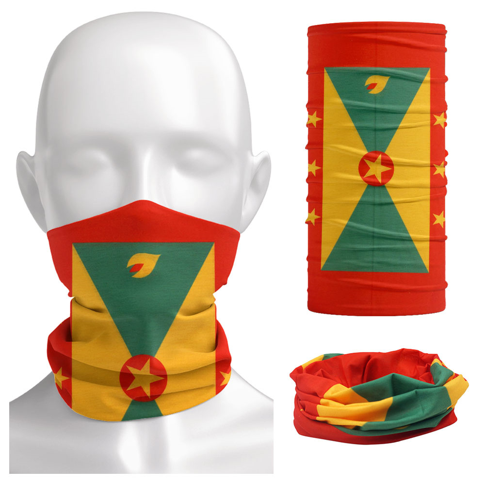 Grenada Flag Pattern Face Band - огляд і ціна Running Gear Autumn
